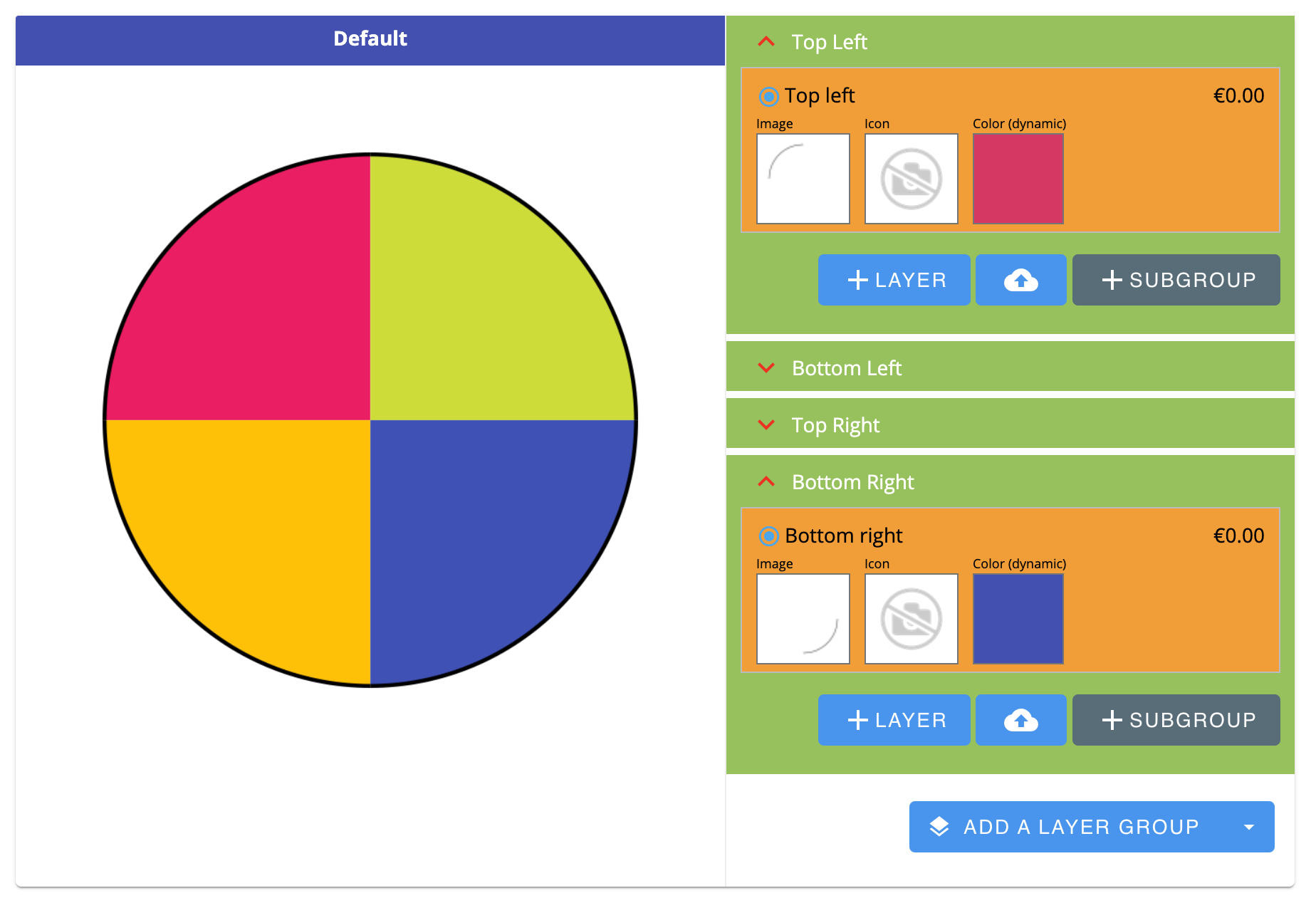 Admin layers preview