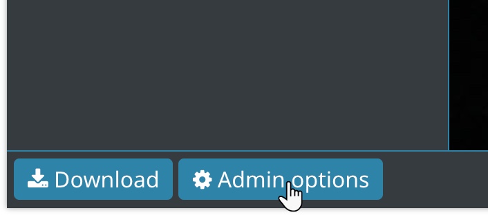 Admin options