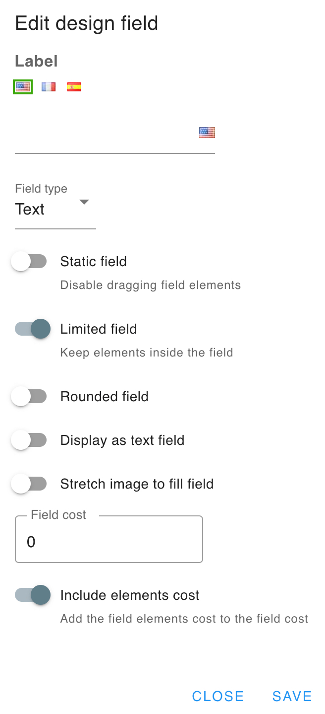 Field edit