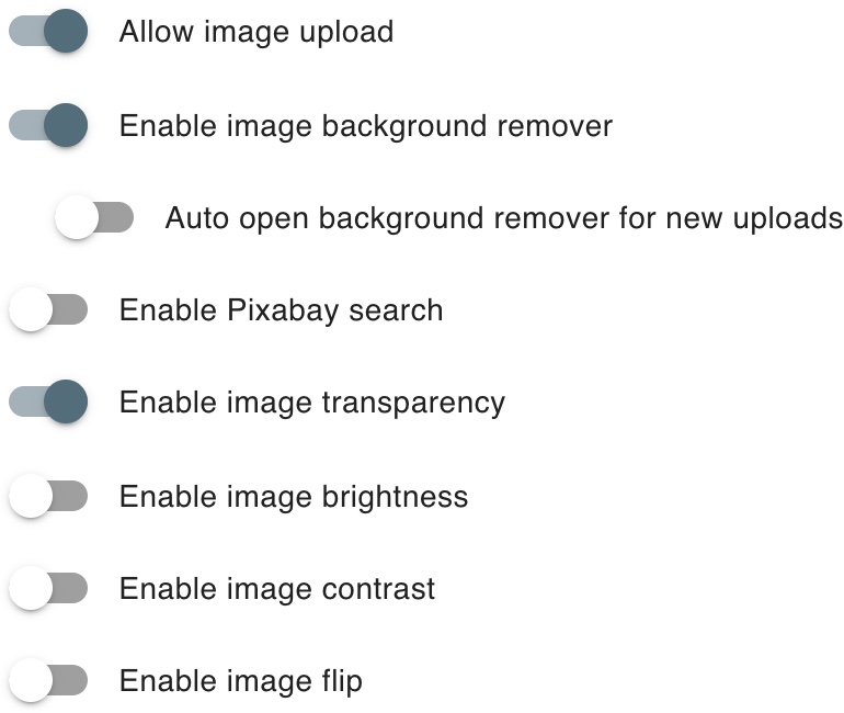Image options