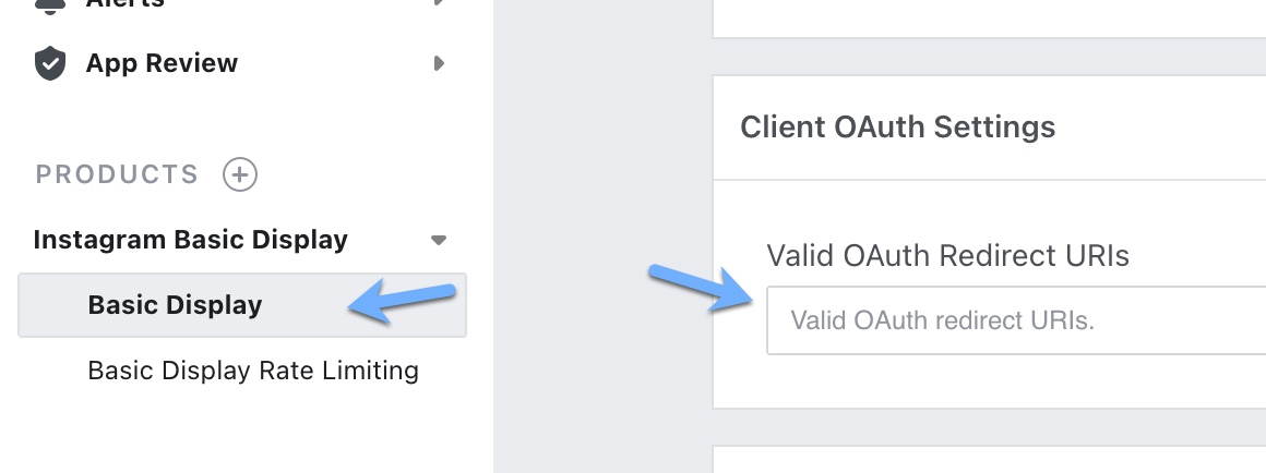 Instagram redirect url