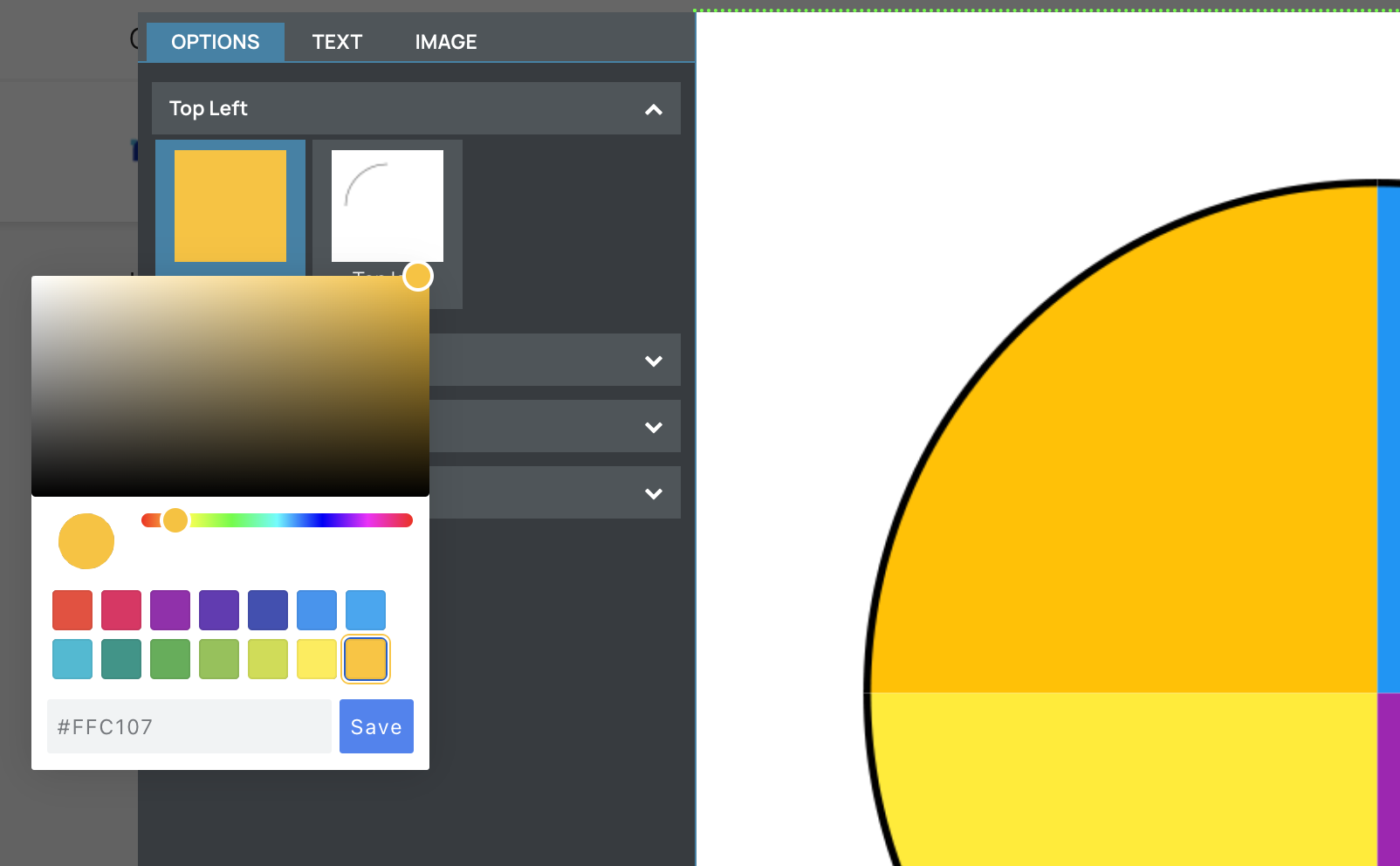 Layer color picker