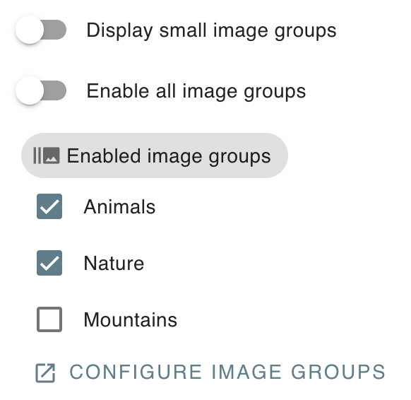 Product image groups