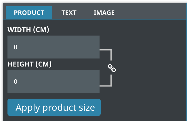 Product size display