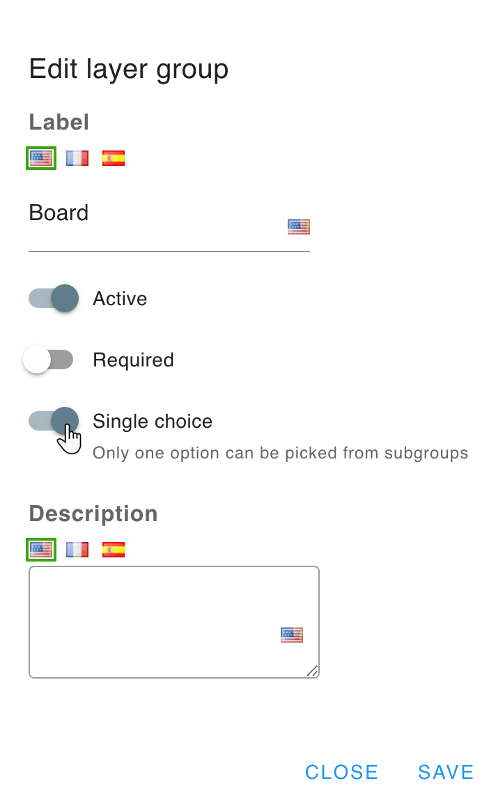 Single choice