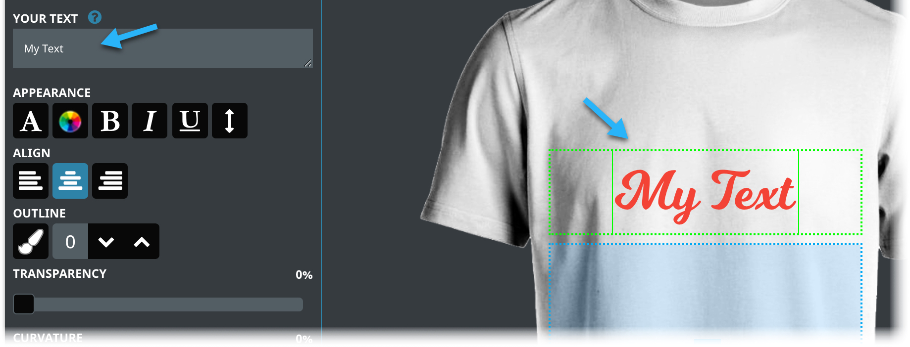 Text field display